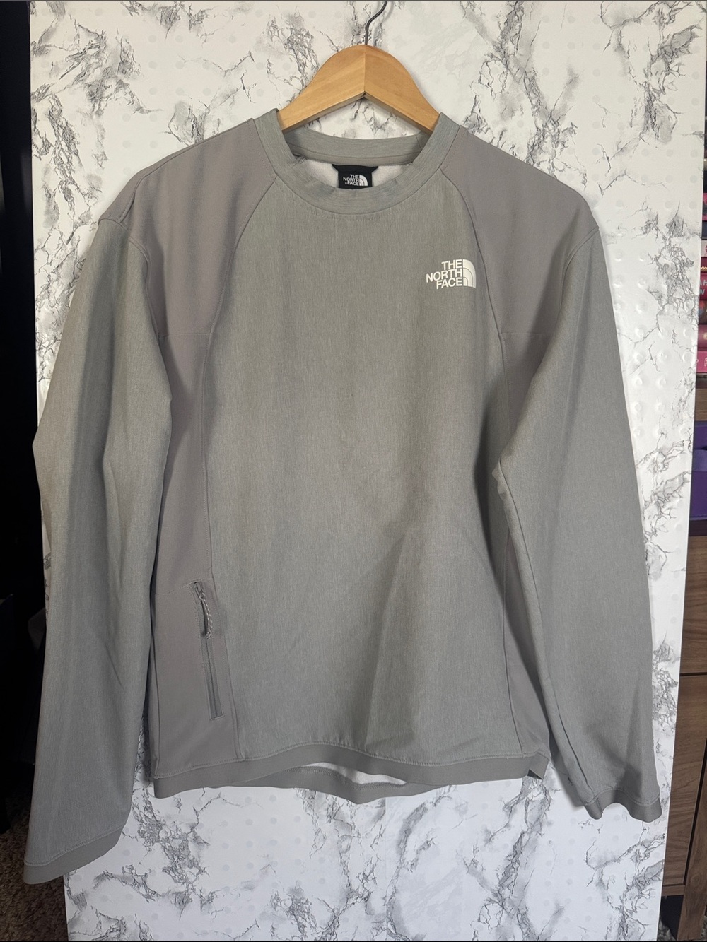 The North Face Flashdry Crewneck Sweatshirt Light Grey Size S